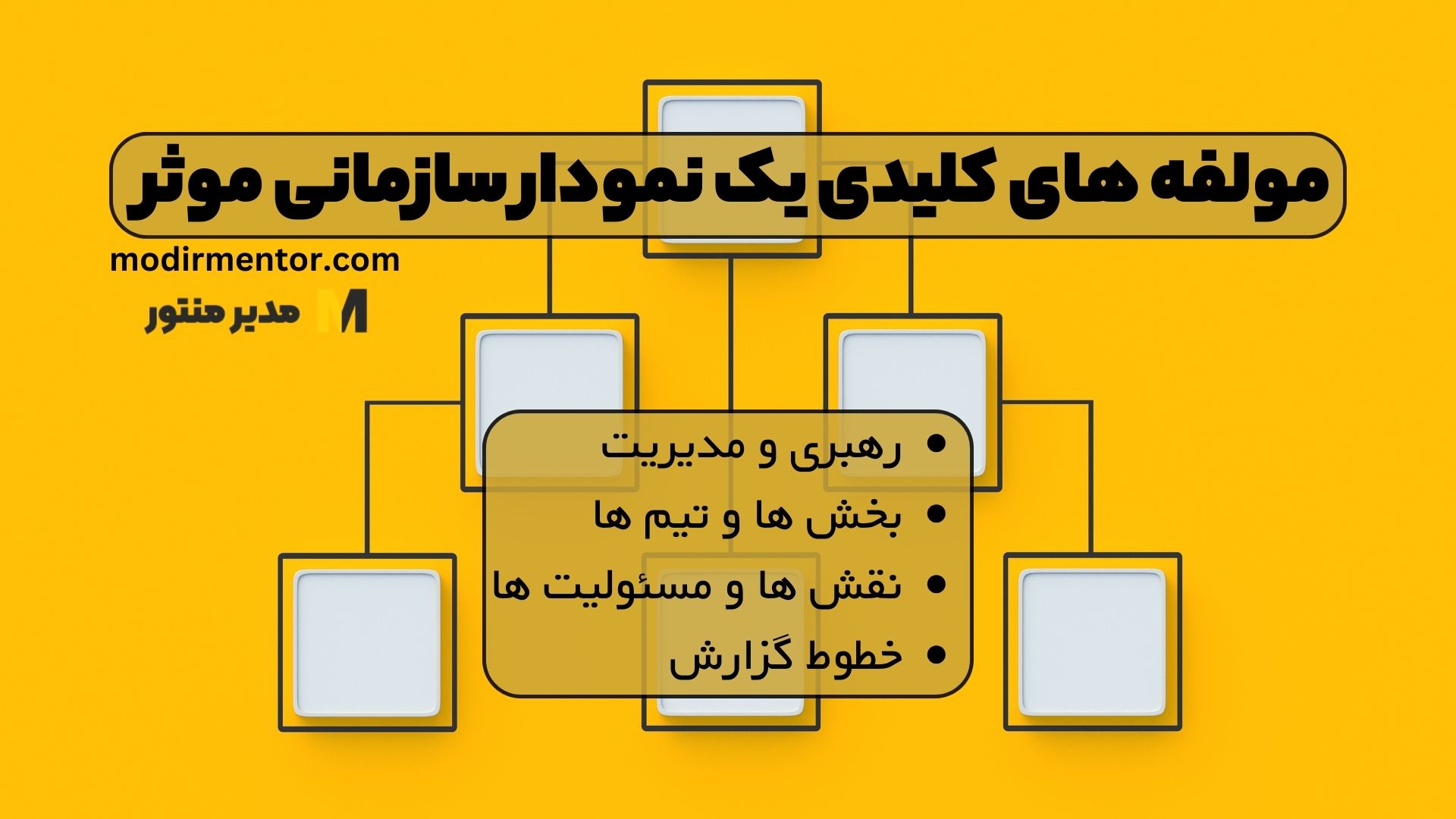 مولفه های کلیدی یک نمودار سازمانی موثر