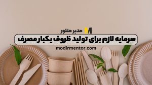 سرمایه لازم برای تولید ظروف یکبار مصرف