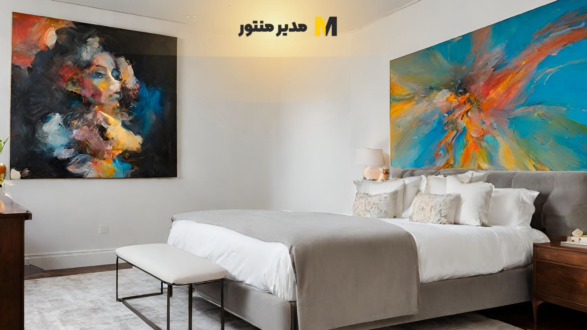 فرصت استثنائی خرید تابلو نقاشی مخصوص اتاق خواب با تخفیف ویژه
