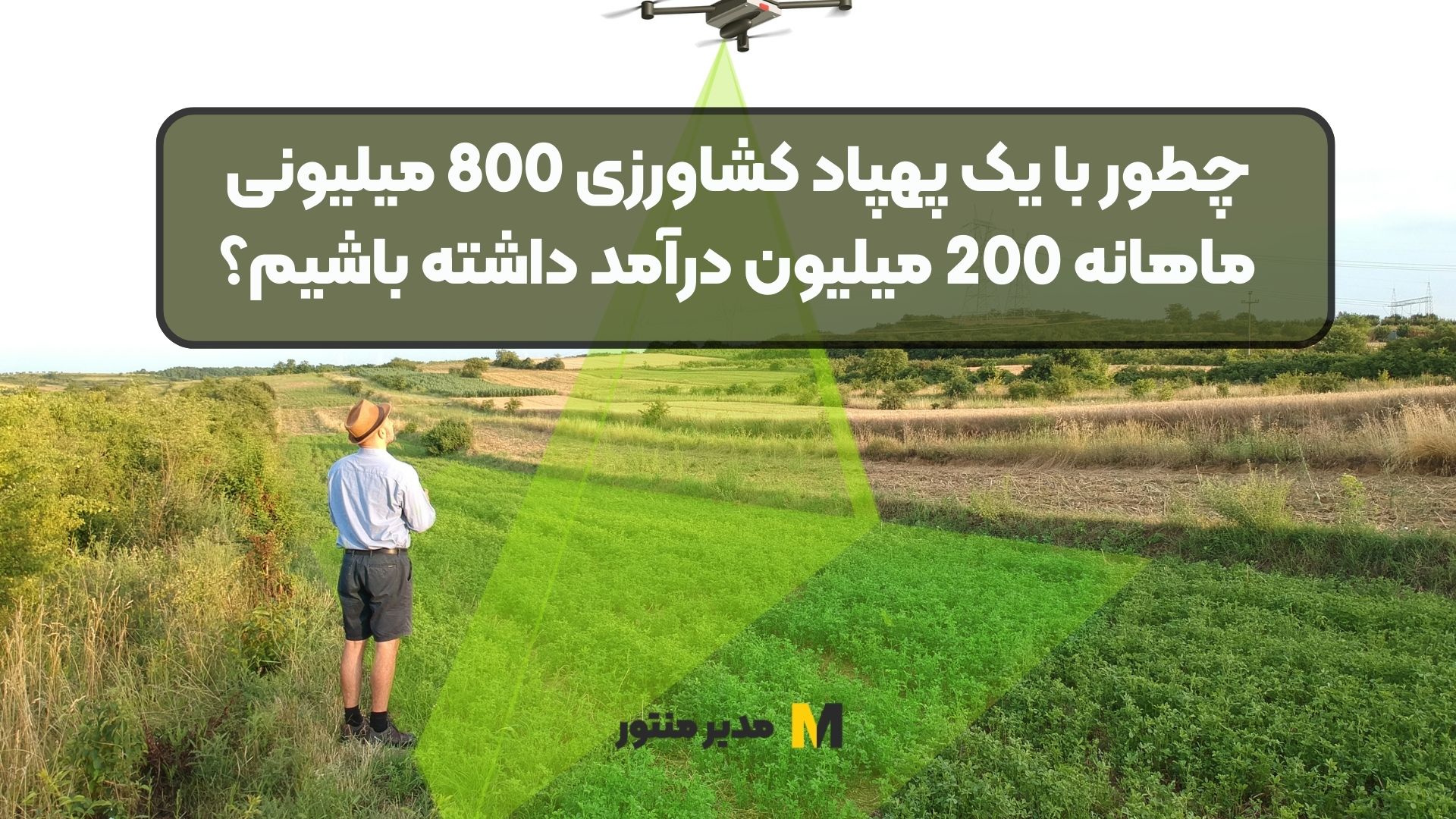 چطور با یک پهپاد کشاورزی 800 میلیونی ماهانه 200 میلیون درآمد داشته باشیم؟