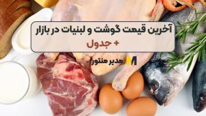 آخرین قیمت گوشت و لبنیات در بازار + جدول