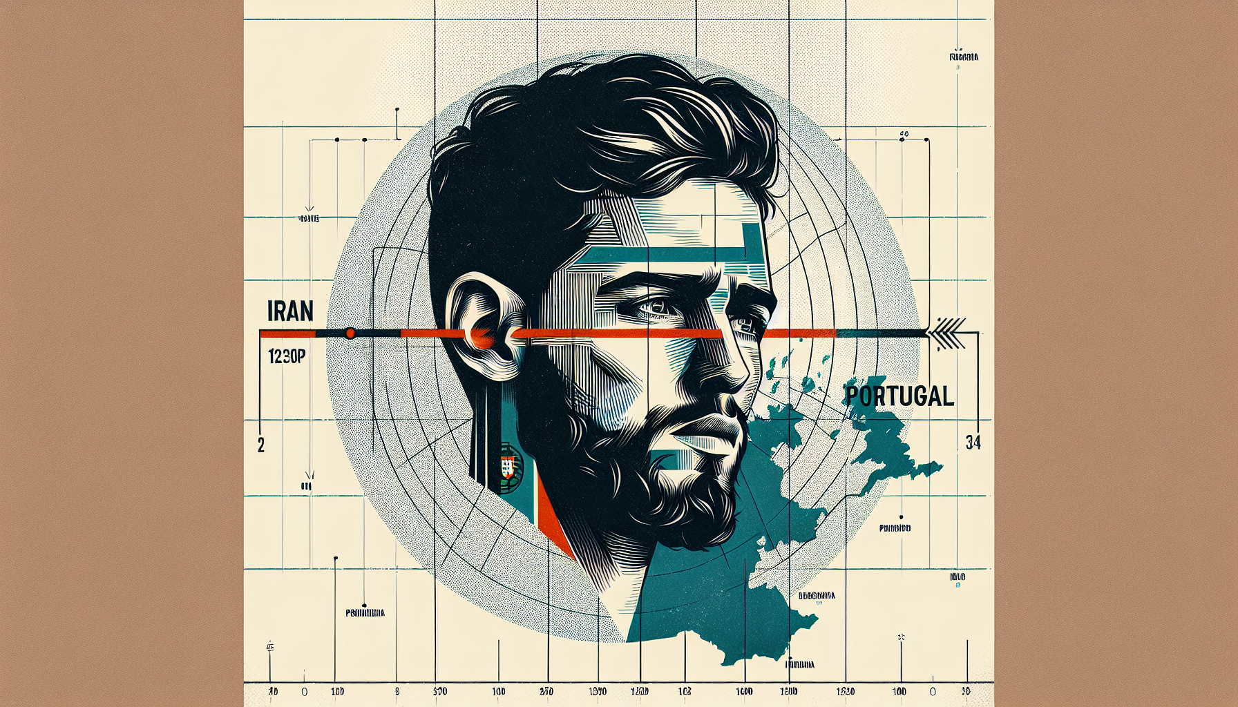 فاصله ایران تا پرتغال