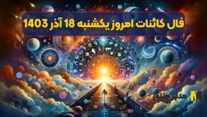فال کائنات امروز یکشنبه 18 آذر 1403