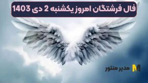 فال فرشتگان امروز یکشنبه 2 دی 1403