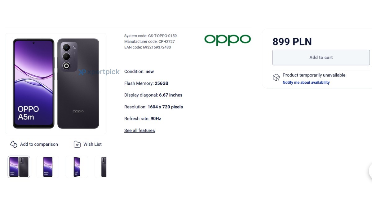 gsmarena_002-36 Oppo A5m retailer listing reveals its specs and price ahead of time