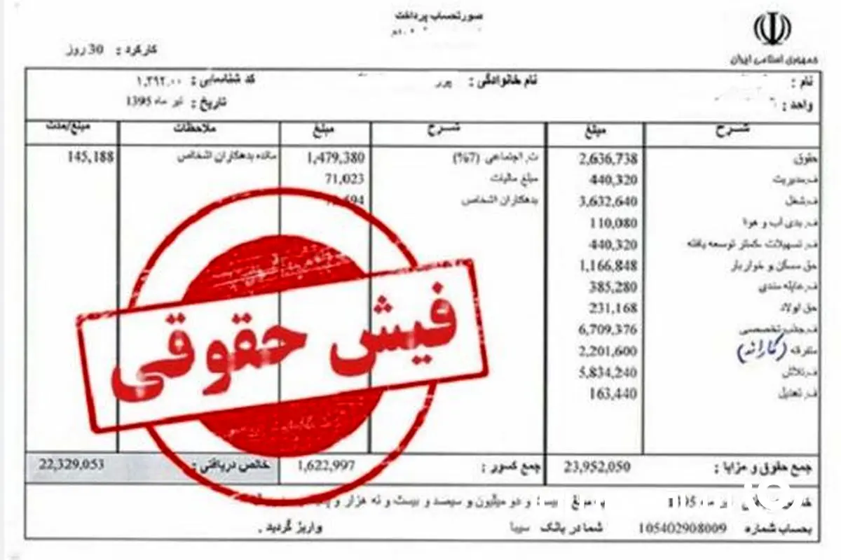 d981db8cd8b4d8add982d988d982db8cd8a8d8a7d8b2d986d8b4d8b3d8aadaafd8a7d986-4 افشای واقعیت فیش حقوقی بازنشستگان | اصلاحیه مهم در رقم همسانسازی حقوق بازنشستگان در راه است
