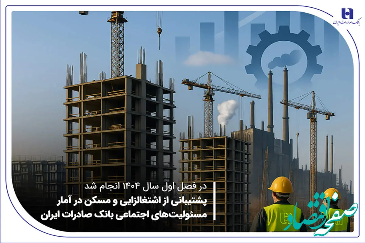 14040416800-1 پشتیبانی از اشتغالزایی و مسکن در آمار مسئولیتهای اجتماعی بانک صادرات ایران